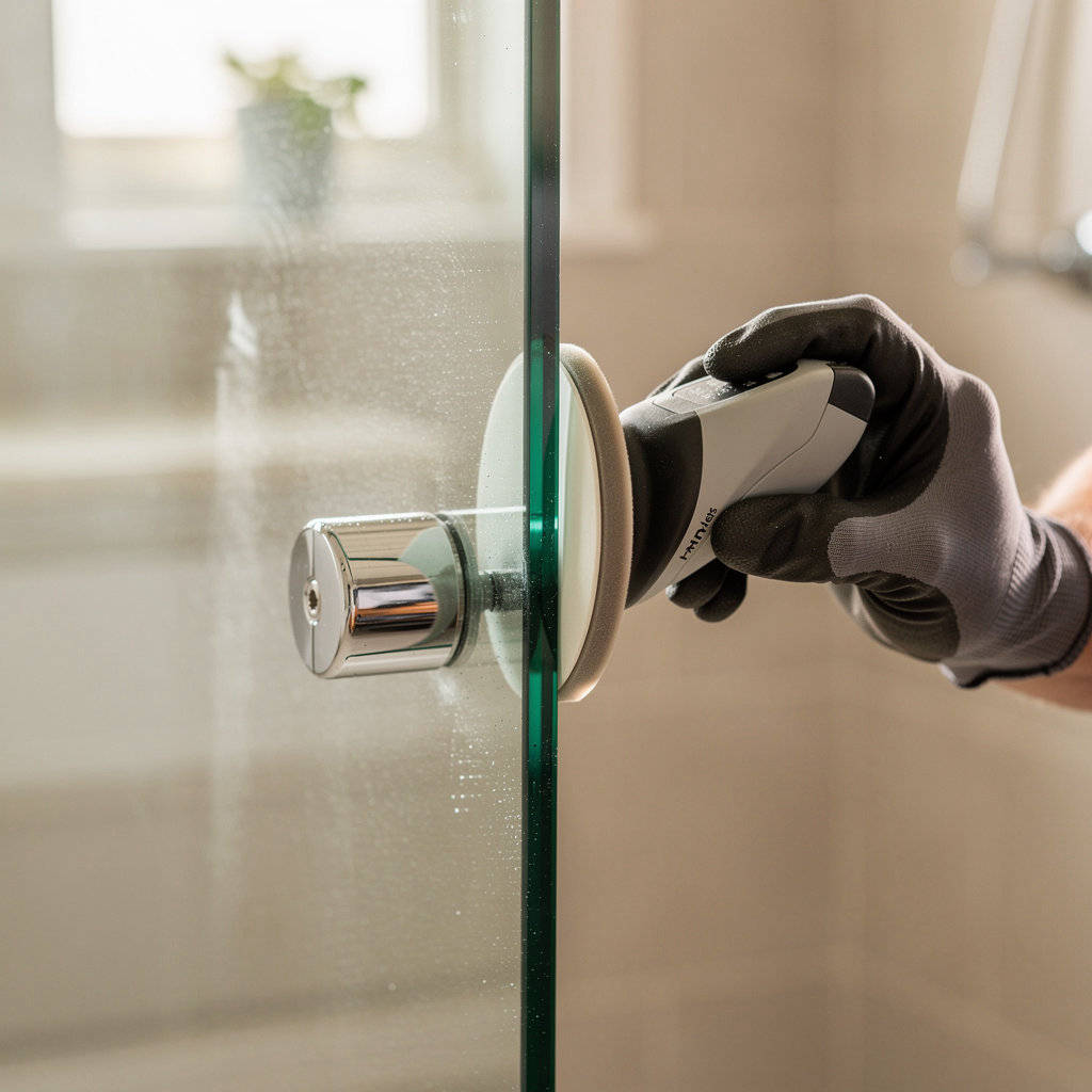 Shower Glass Pro expert precision edge finishing on tempered glass for safety and aesthetics in Santa Barbara